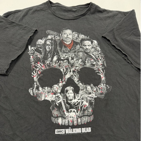 AMC The Walking Dead Other - AMC The Walking Dead Skull Zombie Graphic T Shirt Black